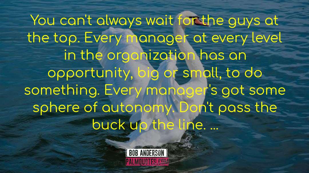 Best Manager quotes by Bob Anderson