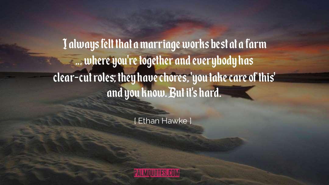 Best Marriage quotes by Ethan Hawke