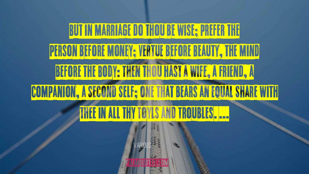 Best Marriage quotes by Various