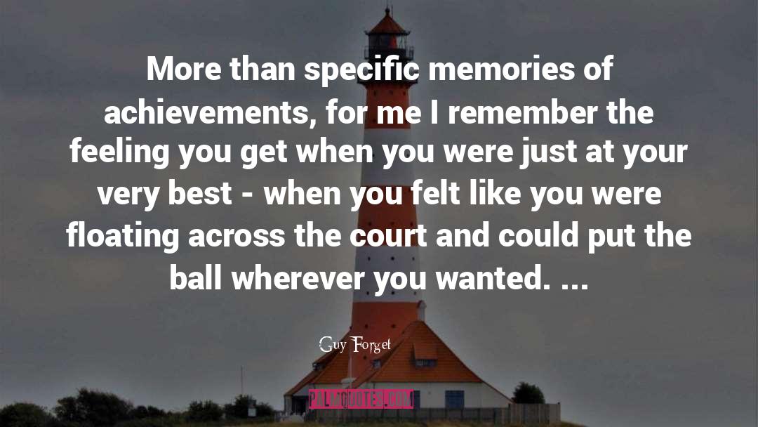 Best Memories quotes by Guy Forget