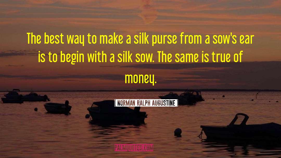 Best Money quotes by Norman Ralph Augustine