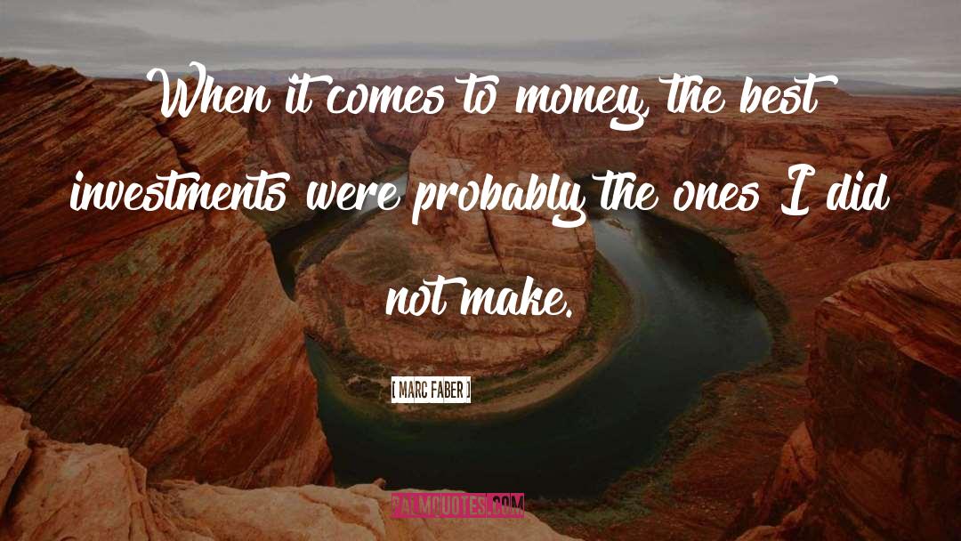 Best Money quotes by Marc Faber