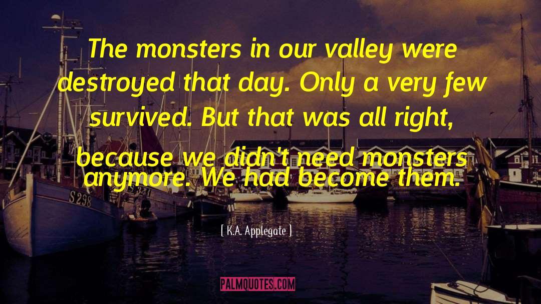 Best Monsters University quotes by K.A. Applegate