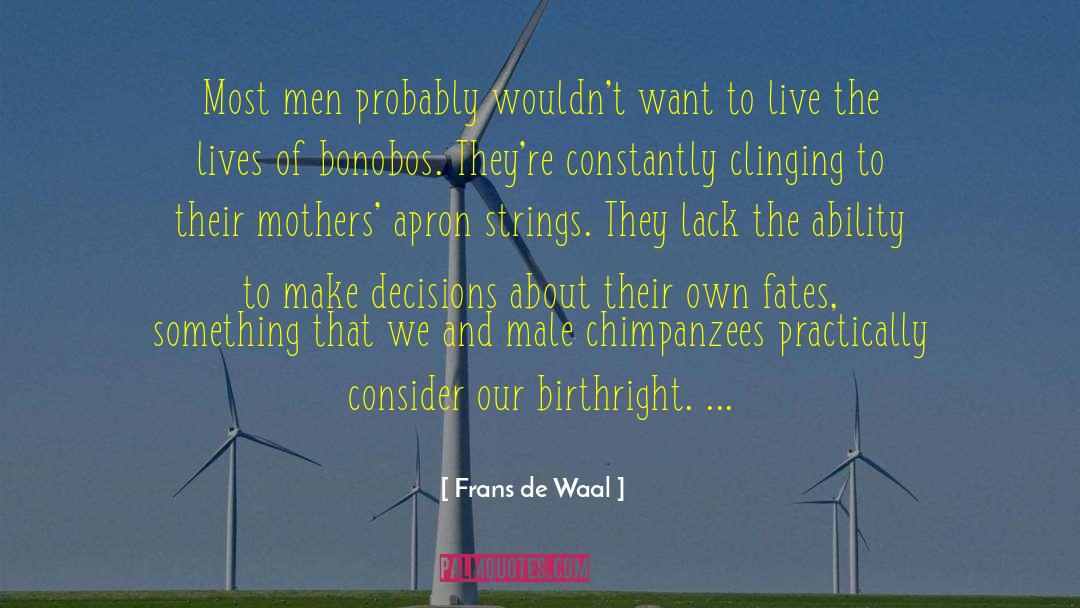 Best Mother quotes by Frans De Waal