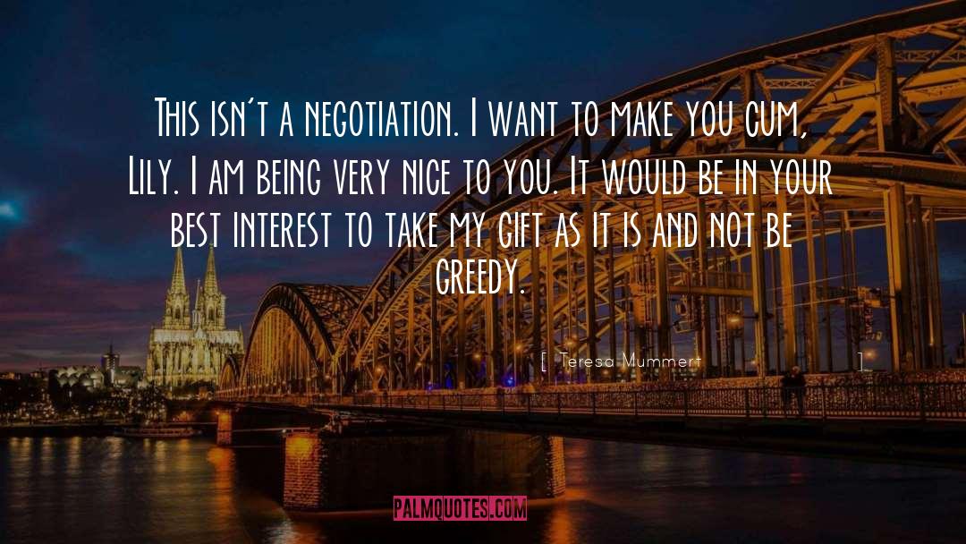 Best Negotiation quotes by Teresa Mummert