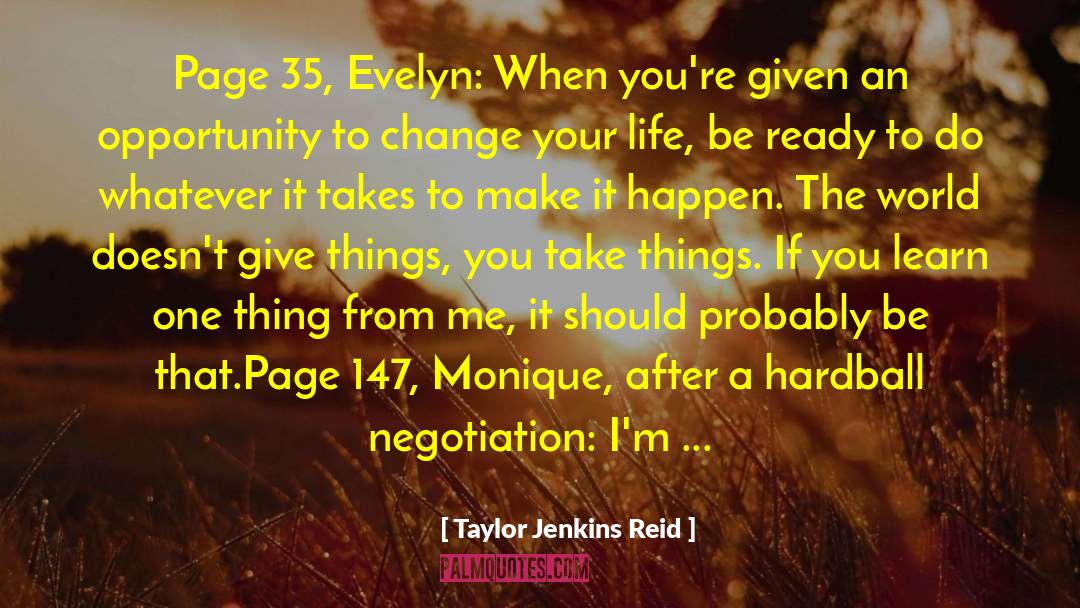 Best Negotiation quotes by Taylor Jenkins Reid