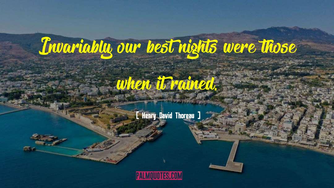 Best Night quotes by Henry David Thoreau