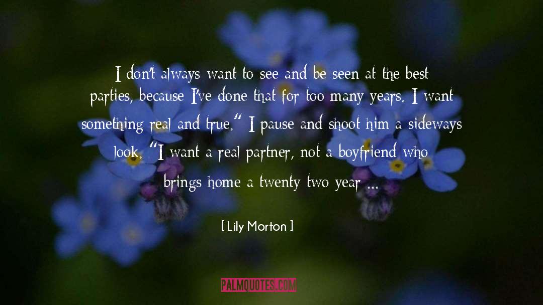 Best Partner For Life quotes by Lily Morton