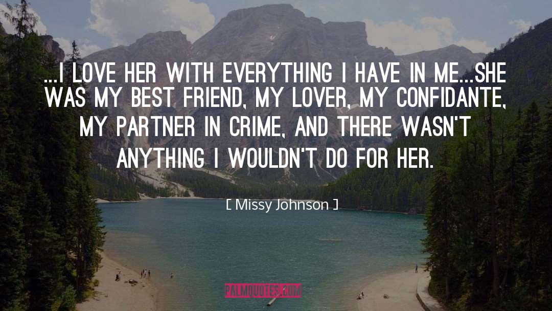 Best Partner For Life quotes by Missy Johnson