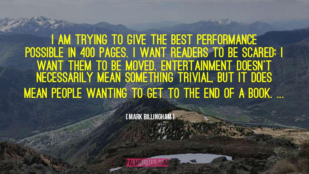 Best Performance quotes by Mark Billingham