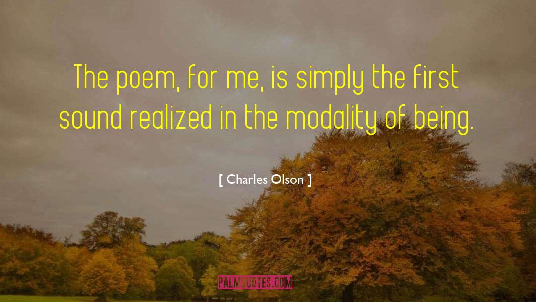 Best Poem quotes by Charles Olson