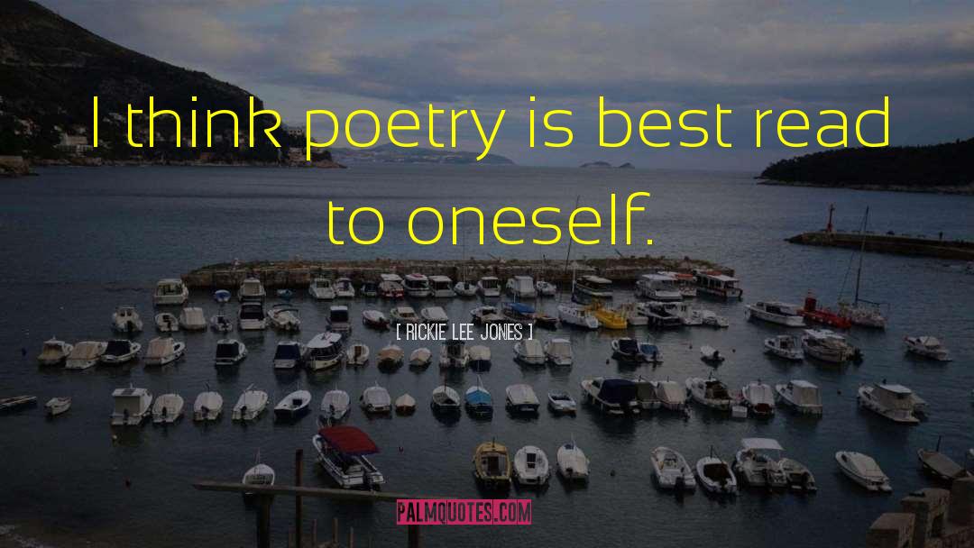 Best Poetry quotes by Rickie Lee Jones