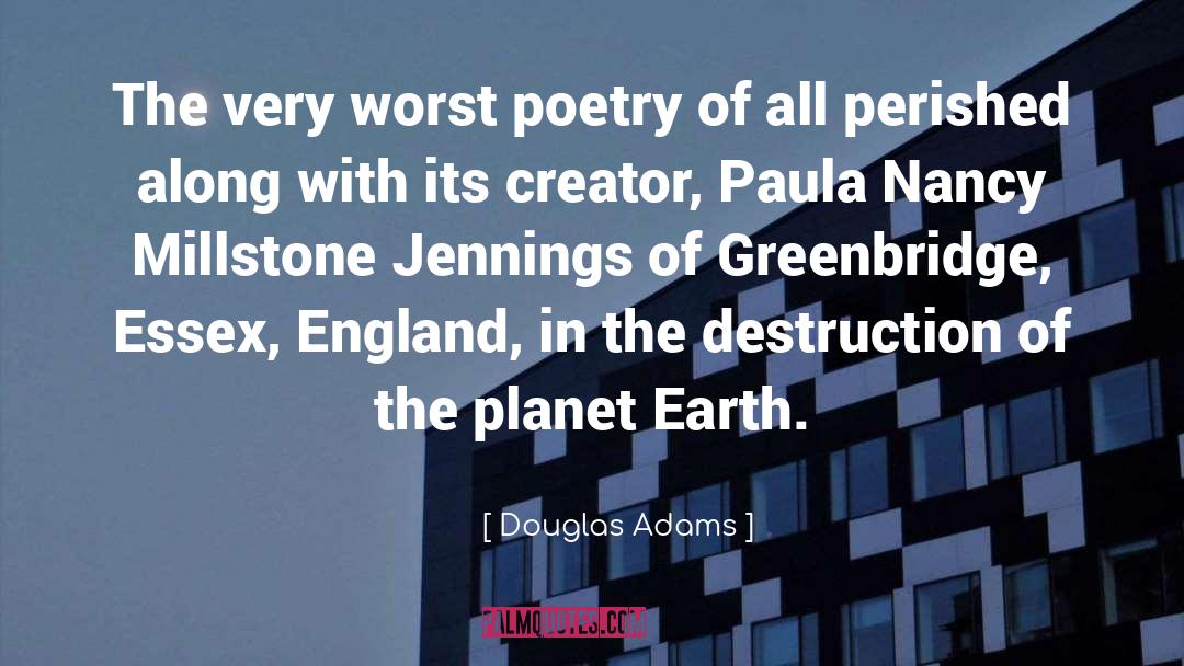 Best Poetry quotes by Douglas Adams