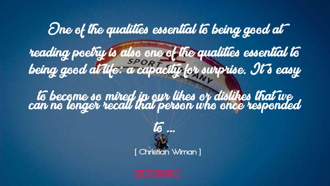 Best Qualities quotes by Christian Wiman