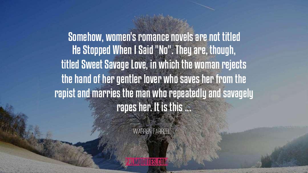 Best Romance Books quotes by Warren Farrell
