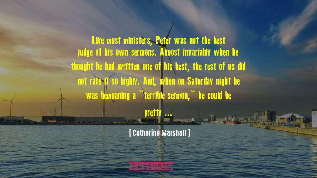 Best Saturday quotes by Catherine Marshall
