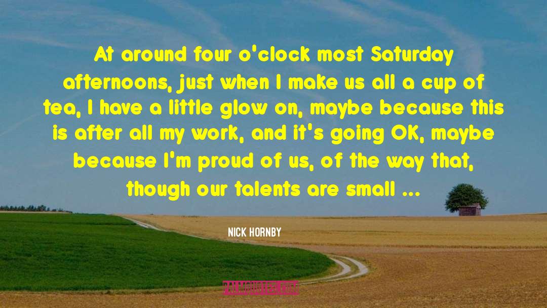 Best Saturday quotes by Nick Hornby