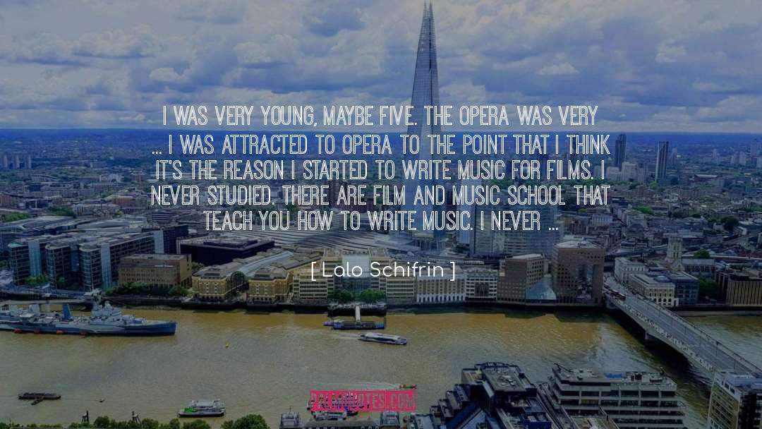 Best School quotes by Lalo Schifrin