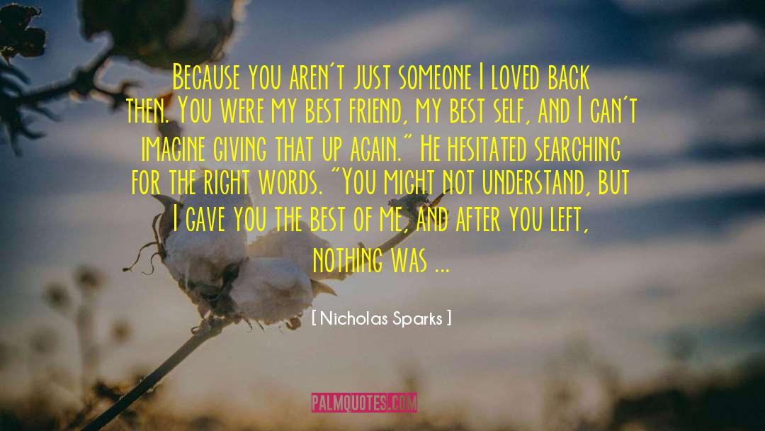 Best Self quotes by Nicholas Sparks