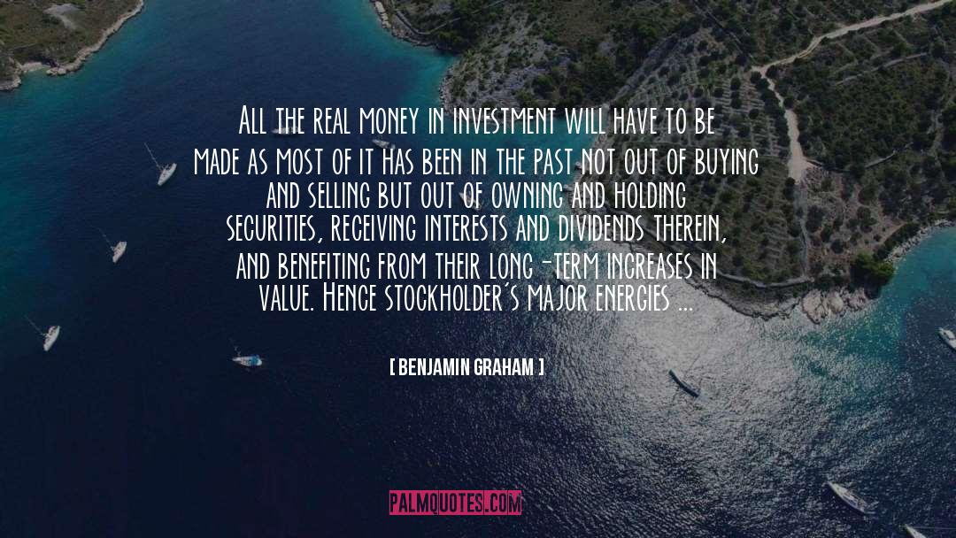 Best Selling Novel quotes by Benjamin Graham