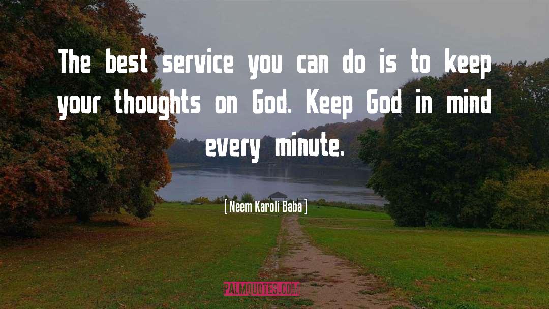 Best Service quotes by Neem Karoli Baba