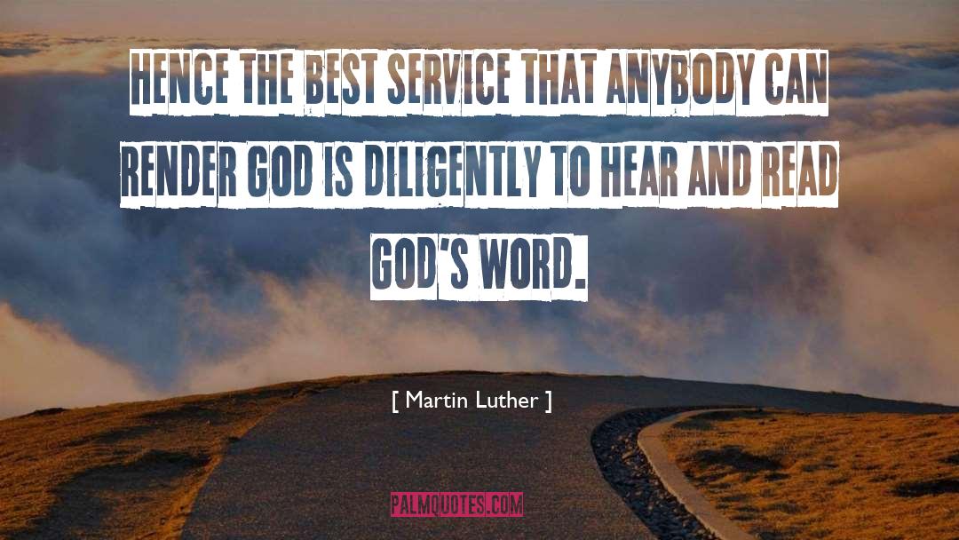 Best Service quotes by Martin Luther