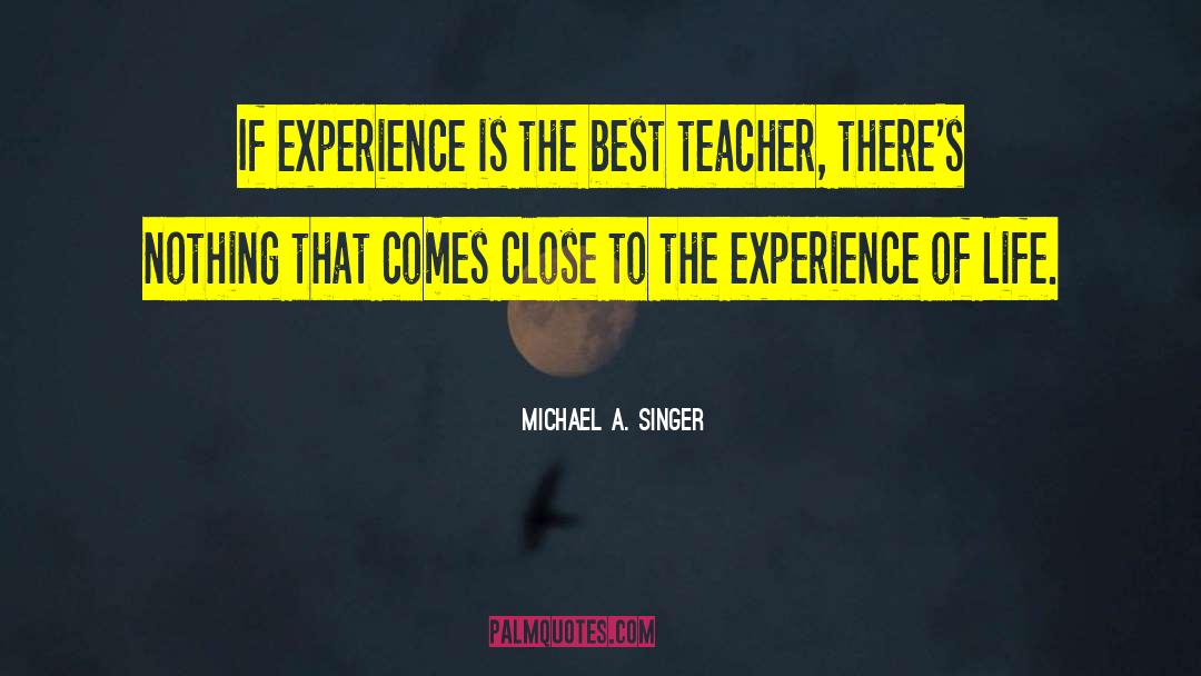 Best Teacher quotes by Michael A. Singer