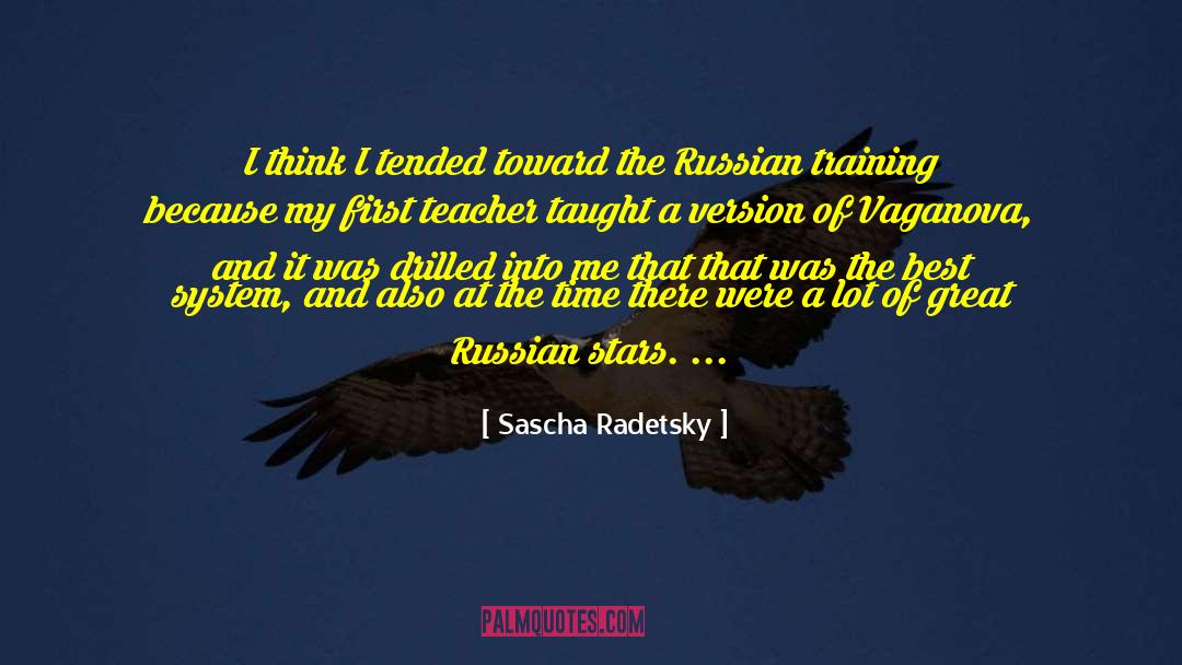 Best Teacher quotes by Sascha Radetsky