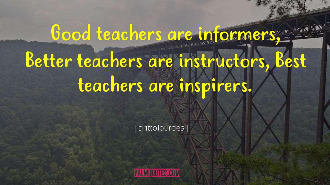 Best Teachers quotes by Brittolourdes