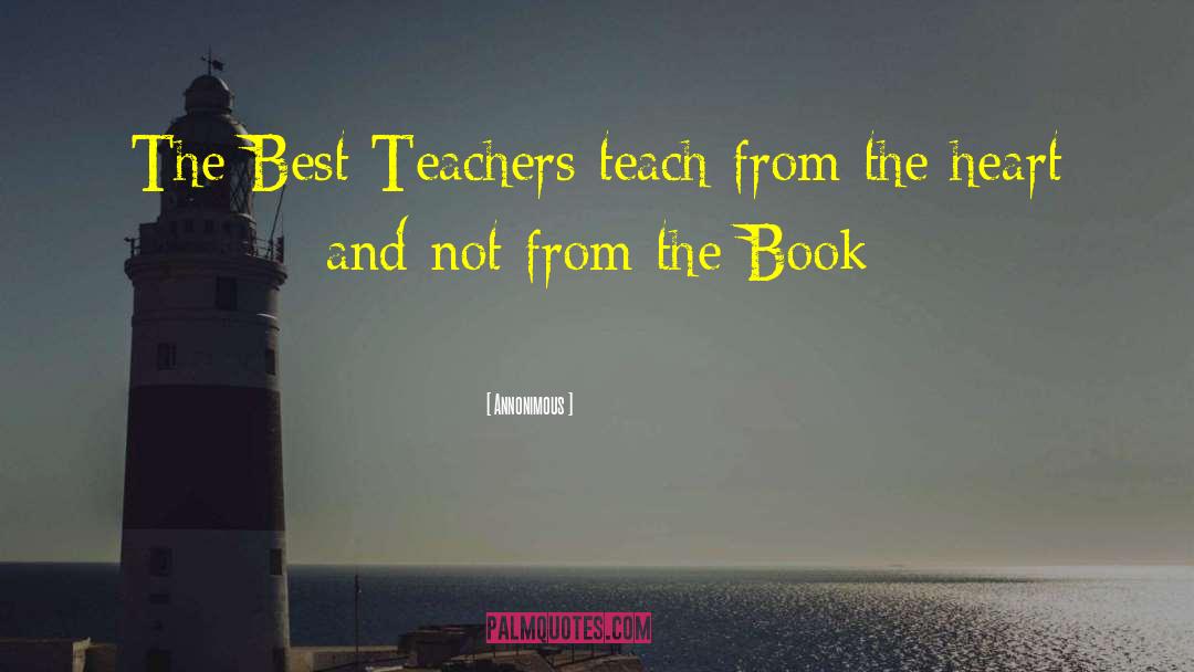 Best Teachers quotes by Annonimous