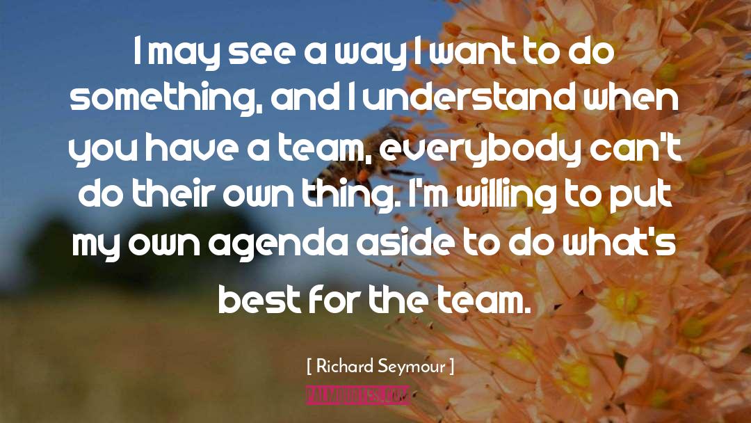 Best Team quotes by Richard Seymour