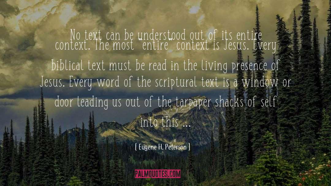 Best Text Font For quotes by Eugene H. Peterson