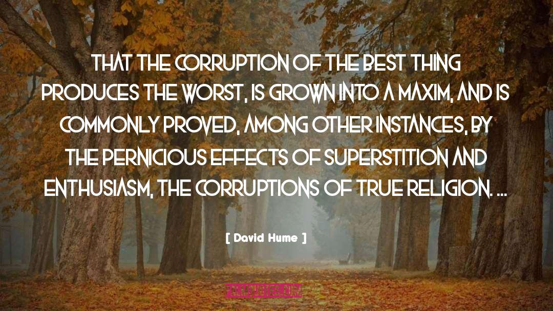 Best Thing quotes by David Hume