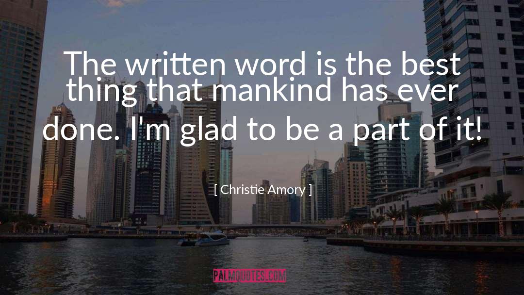 Best Thing quotes by Christie Amory