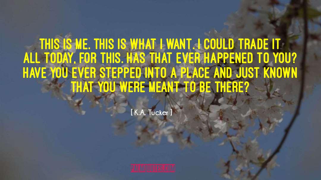 Best Thing That Ever Happened To Me quotes by K.A. Tucker