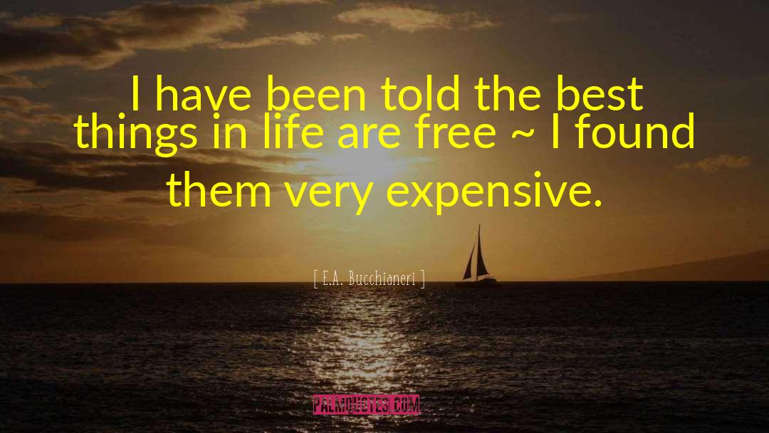 Best Things In Life Are Free quotes by E.A. Bucchianeri