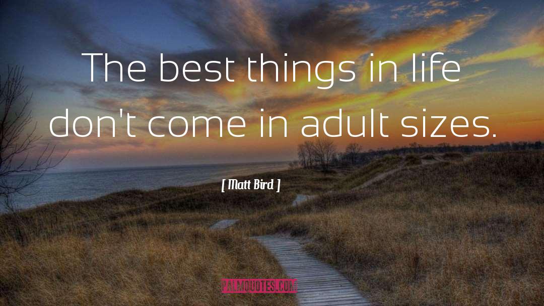 Best Things In Life quotes by Matt Bird