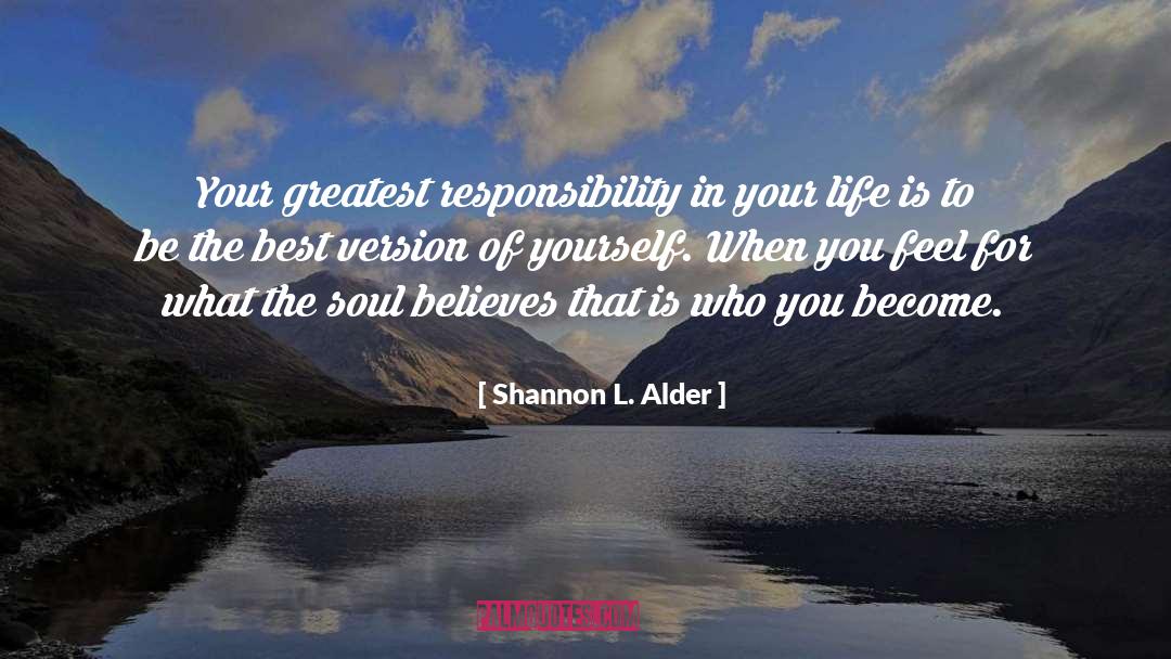 Best Version quotes by Shannon L. Alder