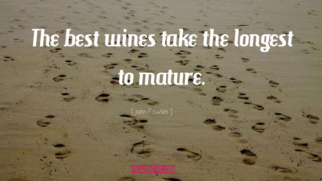 Best Wine quotes by John Fowles