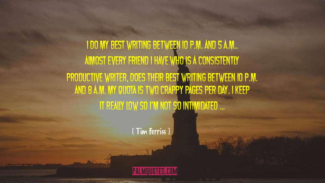 Best Writing quotes by Tim Ferriss
