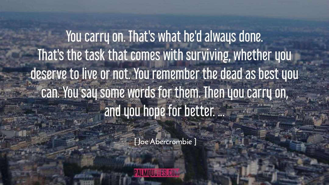 Best You quotes by Joe Abercrombie