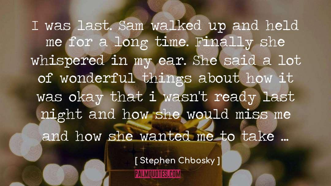 Bestfriend quotes by Stephen Chbosky