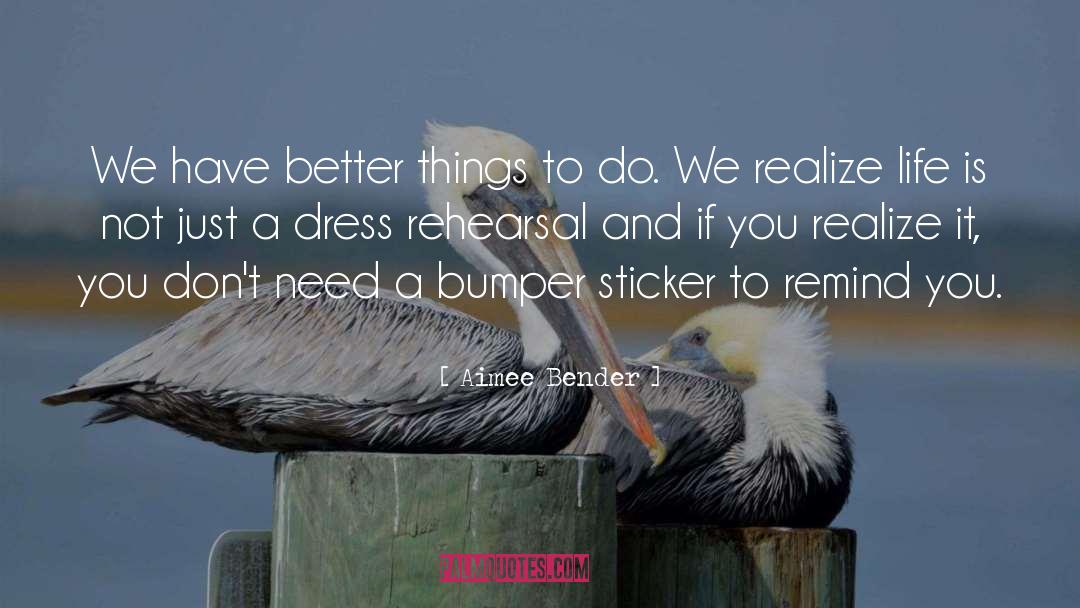 Better Things To Do quotes by Aimee Bender