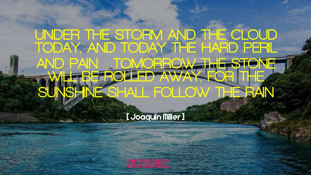 Better Tomorrow quotes by Joaquin Miller