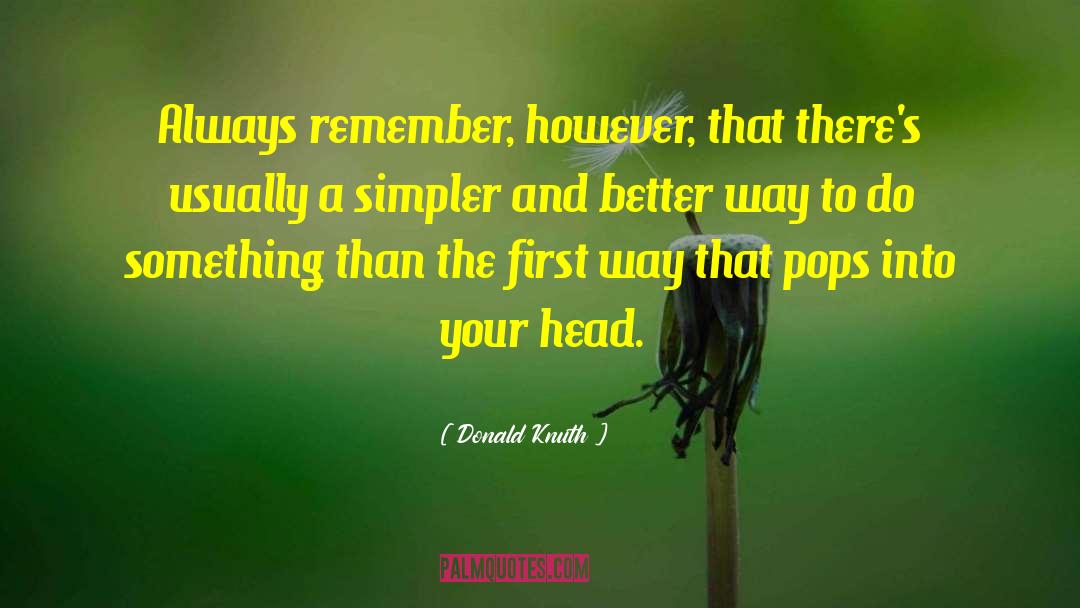 Better Ways quotes by Donald Knuth