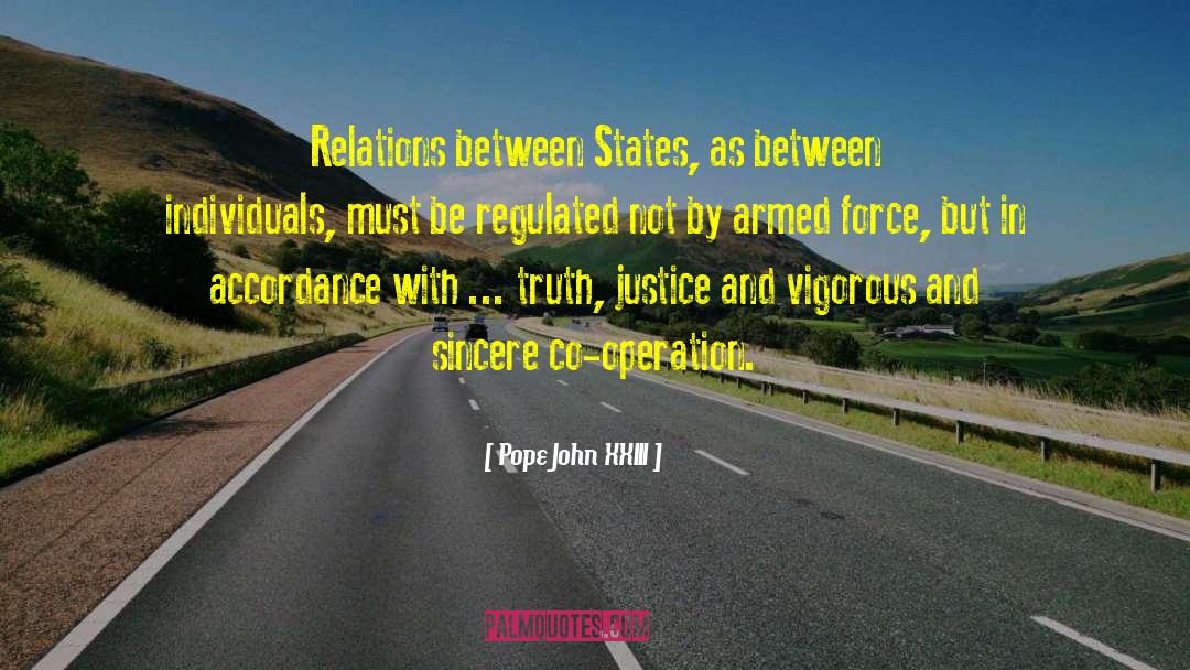Between States quotes by Pope John XXIII