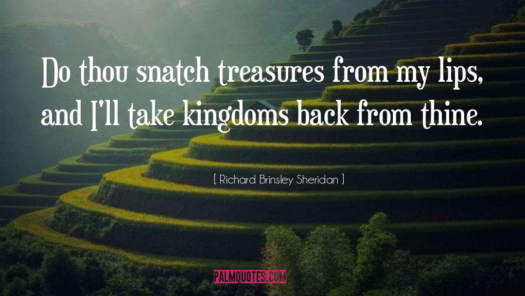 Between Two Kingdoms Quote quotes by Richard Brinsley Sheridan