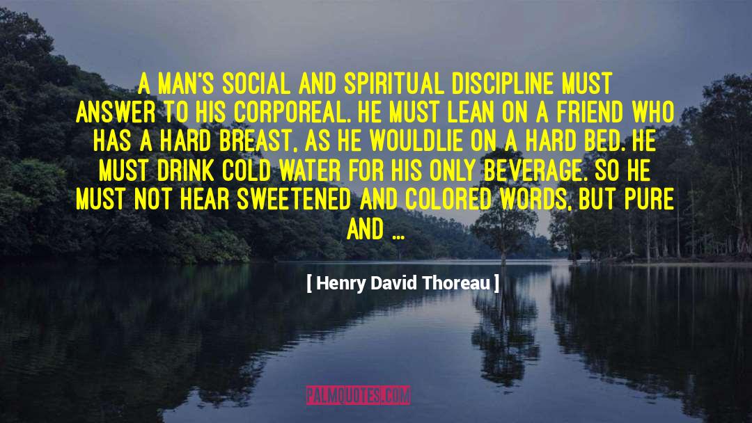 Beverage quotes by Henry David Thoreau