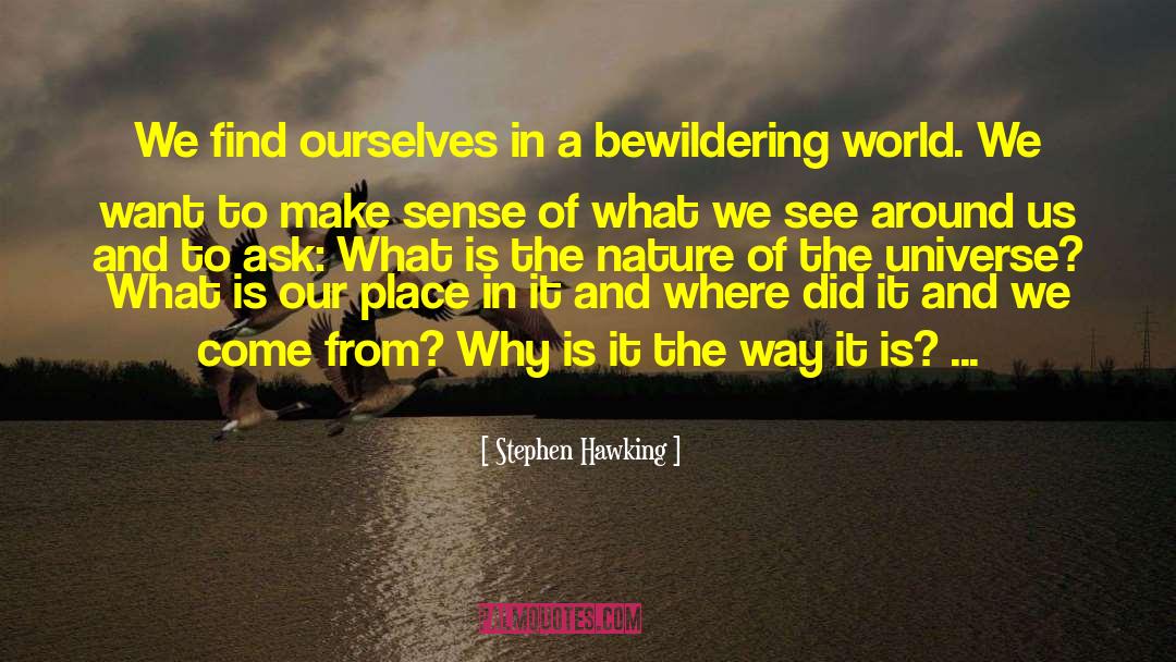 Bewildering quotes by Stephen Hawking