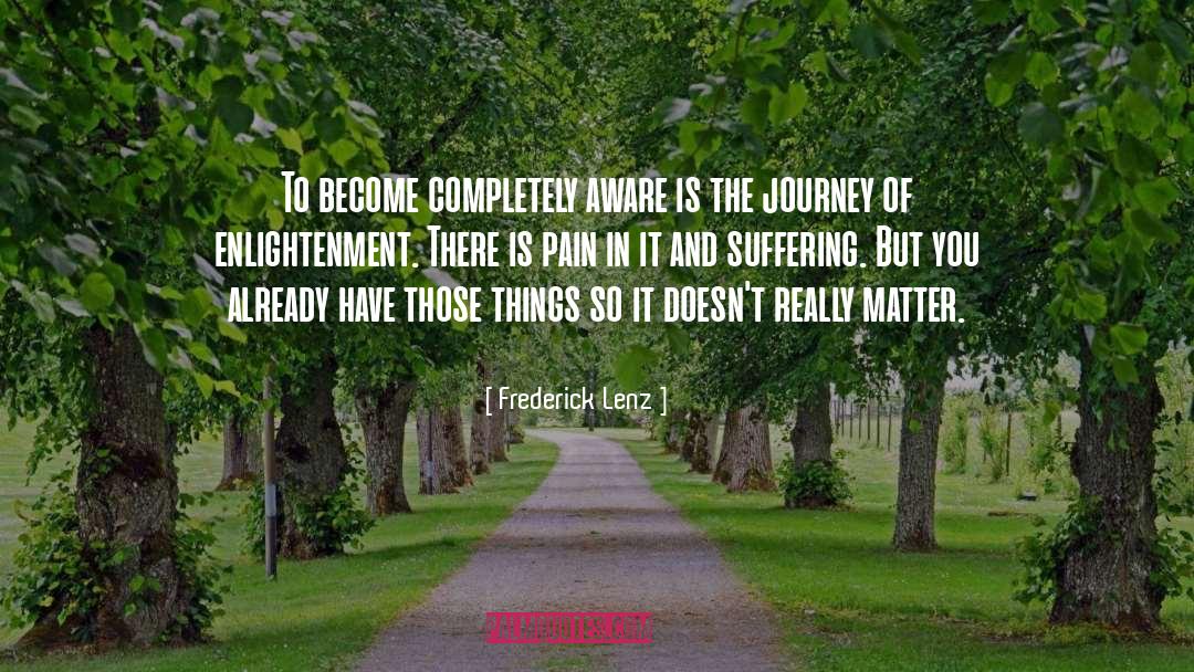 Beyond The Pain quotes by Frederick Lenz